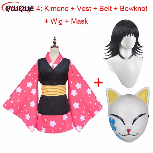 Anime Cosplay Mujer - Макомо Косплей Костюм Кимоно Униформа ПВХ