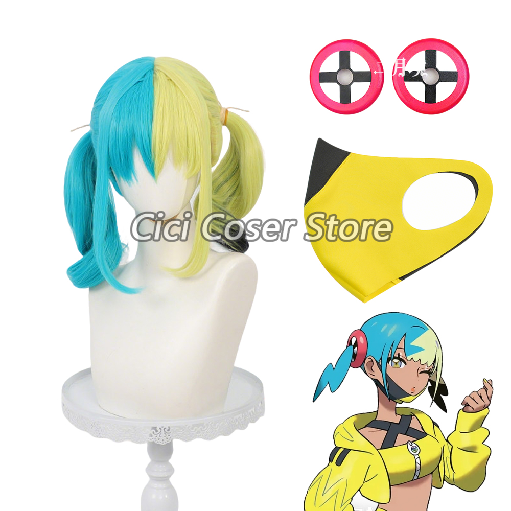 Anime Cosplay Mujer - Аниме-парик Canari для косплея, термостойкий, желто-зеленый,