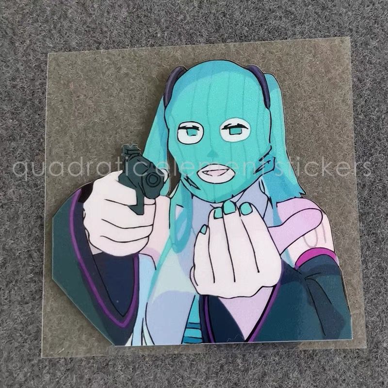 Cosplay Anime N - Наклейка на мотоцикл Miku, водонепроницаемая, для