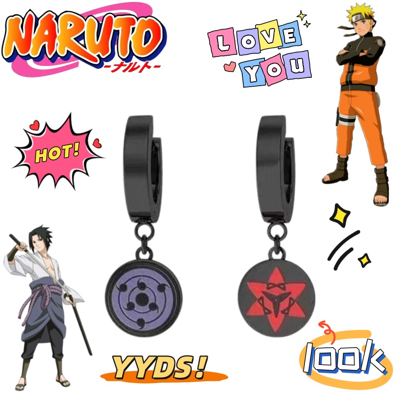 Anime Cosplay Naruto - Новые серьги-клипсы с персонажами аниме Наруто