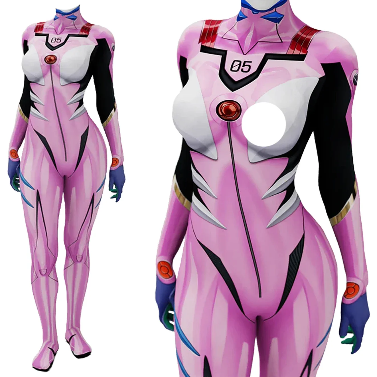Anime Cosplay Girls - Аниме EVA 05 Макинми Косплей Костюм