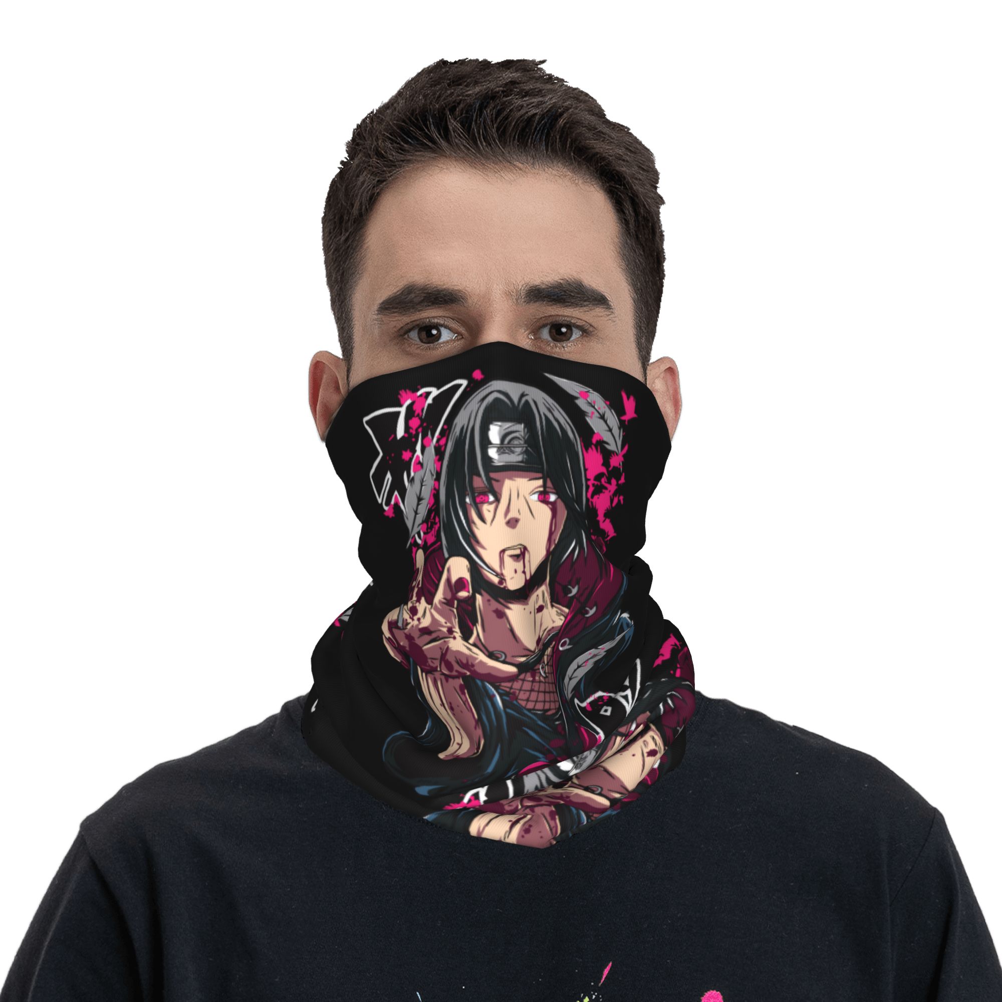 Anime Cosplay Naruto - Аниме-бандана N-Naruto Itachi Uchiha, ветрозащитный шарф-маска