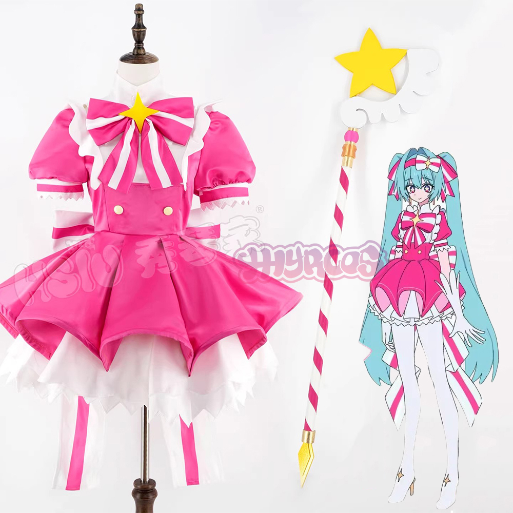 Anime Cosplay Miku - Костюм для косплея Миюки Ретри: парик,