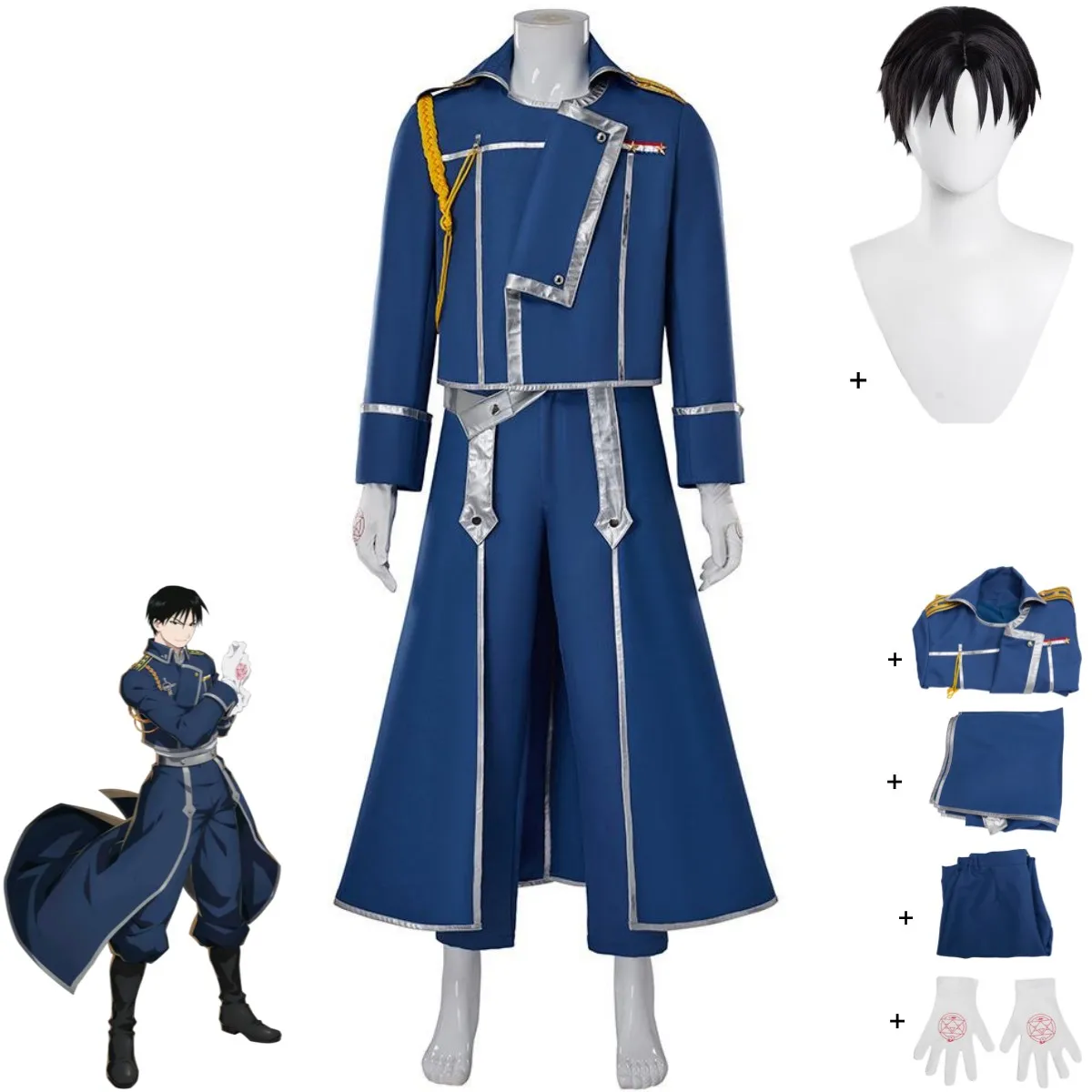 Синий бой, военная форма, паль – обзор и цена Fullmetal Alchemist Coat