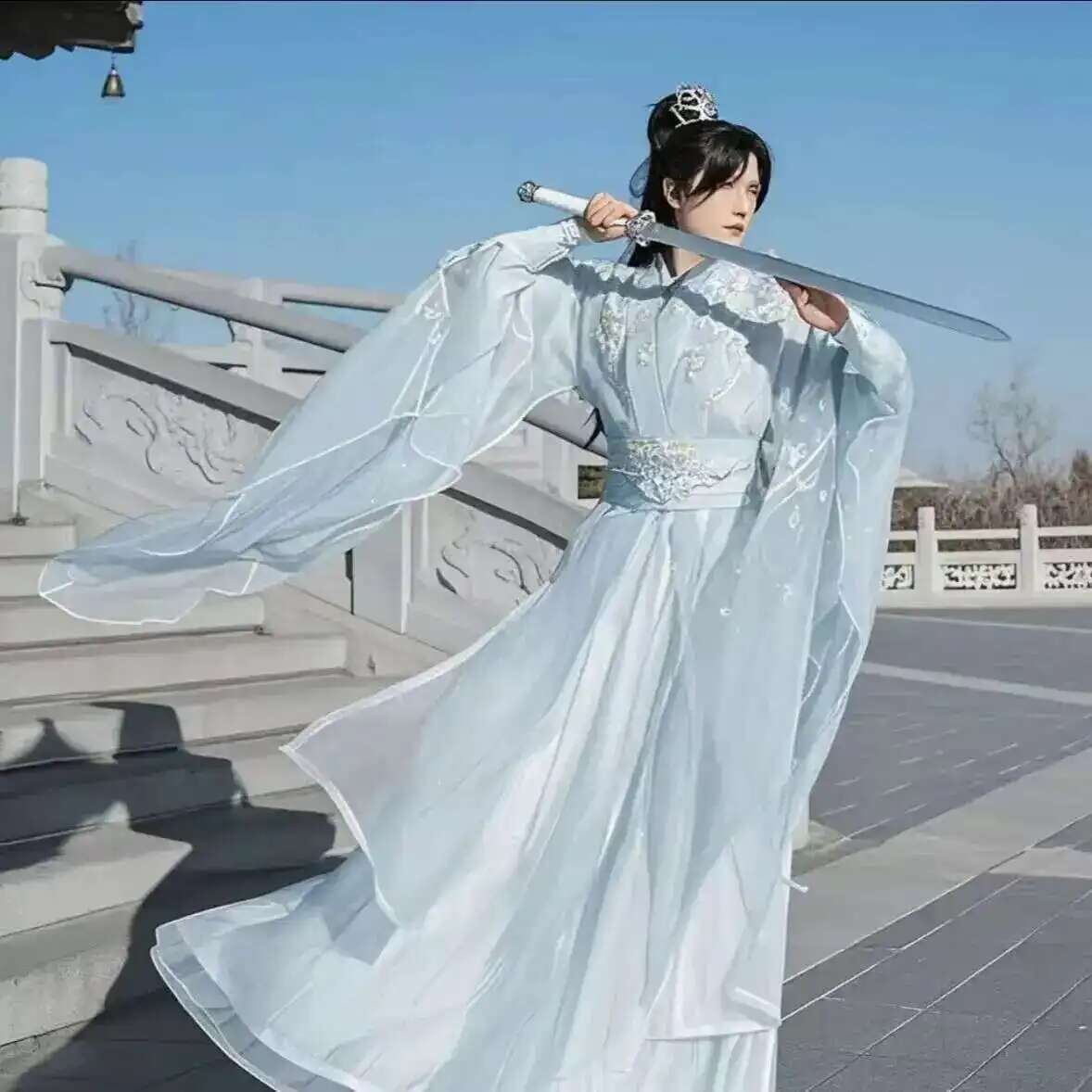 Большой размер 3XL Hanfu, мужс – обзор и цена Anime Cosplay In Chinese